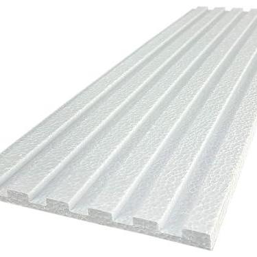 Imagem de kit placas de isopor lambril painel ripado 30x100x2cm revestimento decorativo para paredes e tetos pintura personalizada (2 Placas)