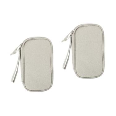 Imagem de DOITOOL Kit De Acessórios Digitais Para Telefone 2 Peças Bolsa Sacola Organizador Carregador Portátil Organizador Externo Bolsas Acessórios Digitais Viagem Cabo De Tecido