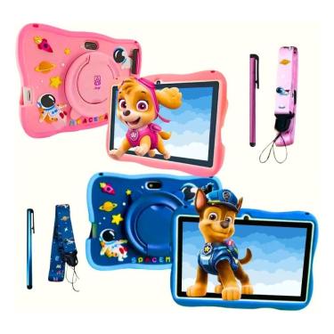 Imagem de Tablet Infantil A16 Com Capa De 7 Polegadas 64 Gb e 4Gb - Sem marca, 6