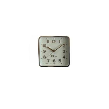 Imagem de Relogio de Parede, Relógio de Parede Cozinha Silencioso Moderno Decorativo Quarto Sala Escritório, 20cmx20cmx5cm(Quadrado rose)