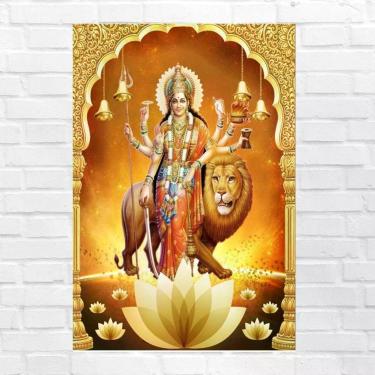 Imagem de Placa Decorativa Mdf Durga Tamanho 20x27cm Modelo 3