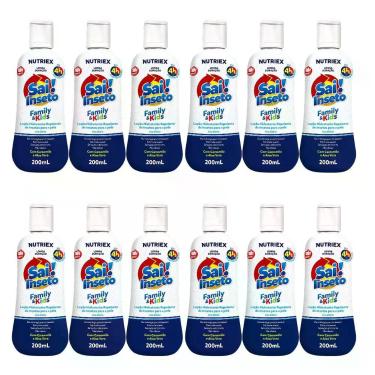 Imagem de Kit 12un Loção Hidratante Repelente Sai Inseto Family Kids 4h 200ml
