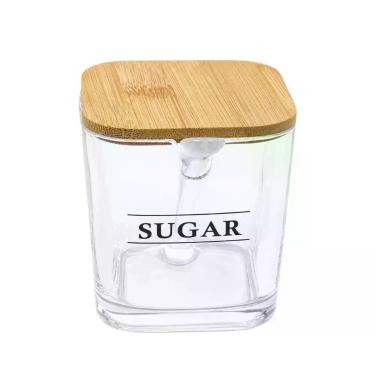 Imagem de Açucareiro de Cristal 650ml com Colher de Acrílico - ETILUX