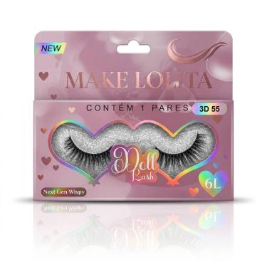 Imagem de Cílios Postiços ML1202 6D Volume Dramático para Maquiagem e Estética -