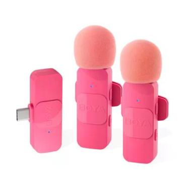 Imagem de Microfone Lapela Boya By-v20 P/iphone 15 E Android Rosa