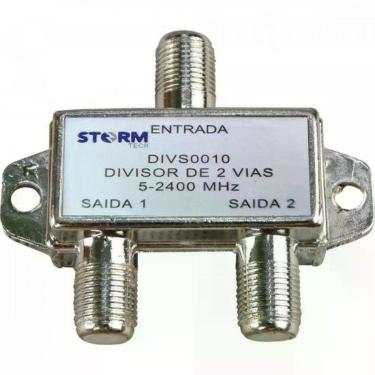 Imagem de Divisor de Satélite Storm 1-2 5-2400 Mhz DEZ-10 para Distribuição de Sinal em Banda C com Conectores F