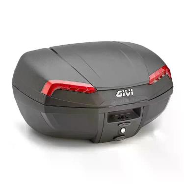 Imagem de Bau Givi Monolock Riviera 46L Vermelho E46N + Base Original