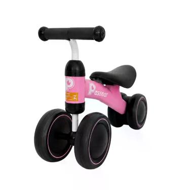 Imagem de Bicicleta de Equilíbrio 4 Rodas na cor Rosa Passear Baby - 41284