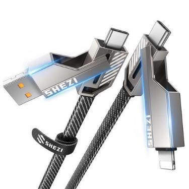 Imagem de Cabo USB C 4 em 1 Vexipia SHEZI Series 45 W 1,5 m para iPhone