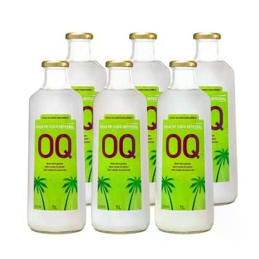 Imagem de Água de Coco Integral OQ 1 Litro Caixa C/6 Un