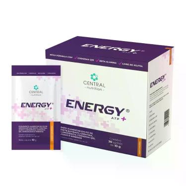 Imagem de Energy ATP+ Sem Xilitol 10g 30 Sachês - Central Nutrition, Tangerina