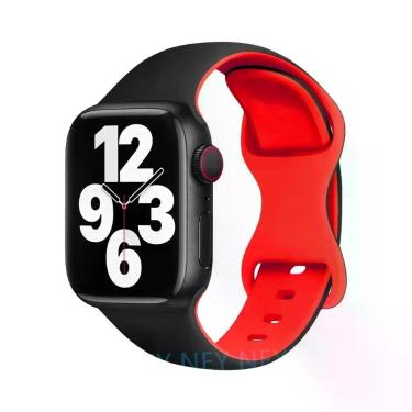 Imagem de Pulseira De Silicone De 45mm 44mm 40mm 41mm 49mm 38mm 42mm Para Apple 