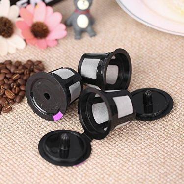 Imagem de 3pcs/set Cápsula de café reutilizável para filtros de café recarregáveis das cafeteiras Keurig 2.0 e 1.0