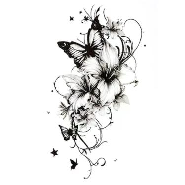 Imagem de Tatuagens Postiças Adesivas Desenhos Artísticos Variados - - anjo da m