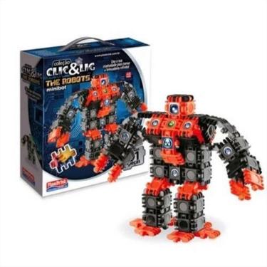 Imagem de Clic & lig 91 pcs the robots - minibot - PLASBRINK