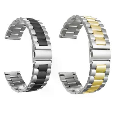 Imagem de 2 Pulseiras Smartwatch Aço Inox Elos Smartband Relogio