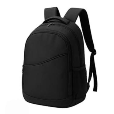 Imagem de Kit Material Escolar Completo com Mochila Preta Caderno 10 Matérias Estojo Duplo Canetas Esferográficas Pasta Lápis Borrachas + Acessórios Escola Universitário Ensino Médio