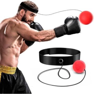 Imagem de Bola De Boxe Treinamento Para Reflexo Com Faixa De Cabeça - shopmix