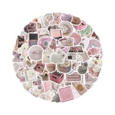 Imagem de Adesivos De Desenhos Animados Para Meninas Em Rosa, 103050100pcs, Deca