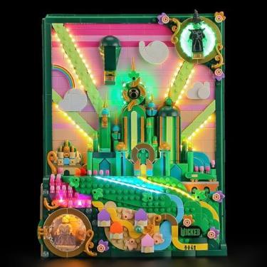 Imagem de BRIKSMAX 2.0 Light Kit Compatible with Lego Wicked Emerald City Wall Art 75685 Building Sets- LED Lighting Kits (Accessories Only), Cable-Hiding Tech for Display, Gifts & Collectors