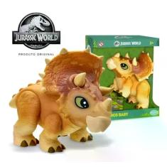 Boneco Dino Baby Jurassic Dinossauro Triceratops World Pupee, Colorido Boneco Dino Baby Jurassic Dinossauro Triceratops World Pupee, Colorido