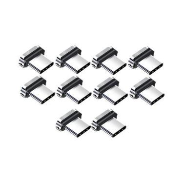 Imagem de Ponteiras Magnéticas Tipo C Micro USB 10 Peças Peça De Reposição Para 