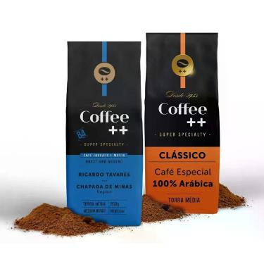 Imagem de Kit 2 Pacotes Café Especial Torrado e Moído Clássico e Chapada de Mina