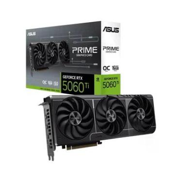 Imagem de Placa De Vídeo Nvidia Geforce Asus Prime  RTX5060ti Oc 16gb Gddr7 128 Bits- Prime-RTX5060ti-o16g 90yv0mh2-m0na00