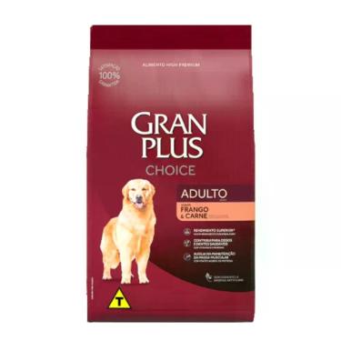 Imagem de Ração GranPlus Choice Frango e Carne para Cães Adultos 15 kg - AFP, 15