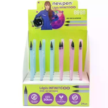 Imagem de Lapis Preto Redondo Infinito HB Basic 2 Cores DP.C/24 - Newpen