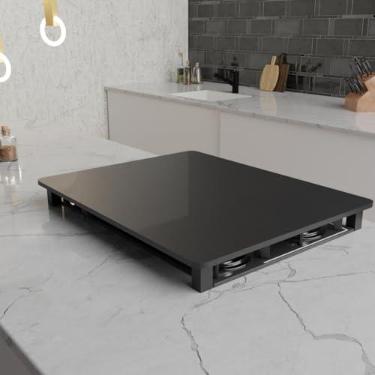 Imagem de Tampa para Cooktop Electrolux 5 Bocas GV75P 75 x 52 cm Preto Laca
