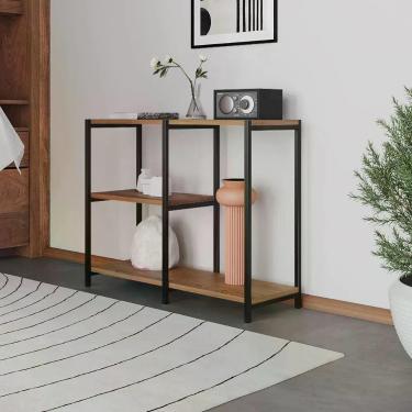 Imagem de Aparador Industrial Artesania Preto E Imbuia 95cm