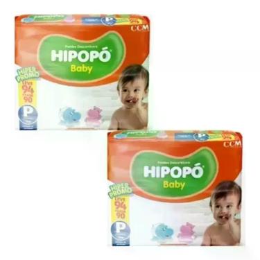 Imagem de Fralda infantil Hipopo Hiper 2 Pacotes Tamanho M Com 188 Unidades - Hi