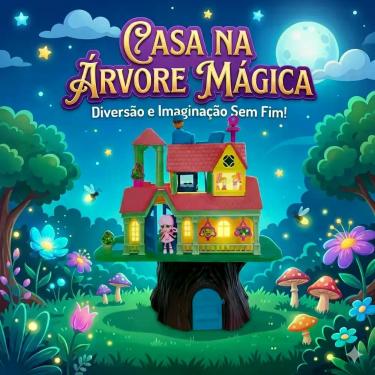Imagem de Casa na Árvore Infantil com 2 Bonecos de Balanço e Acessórios - Hyper 