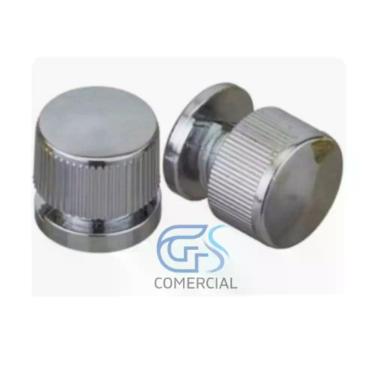 Imagem de Botão Francês Plástico ABS Metalizado p/ Espelhos Acrílicos 2-6mm - GS