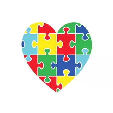 Imagem de Adesivo ação Autismo 10x10 Cm Colorido
