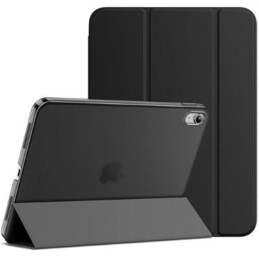 Imagem de JETech Capa Protetora para iPad (A16) 11.ª/10.ª Gen, Preto | Para 2025/2022 Modelo, Traseira Translúcida Fina, Suporte de Três Dobras, Ativação/Repouso Automático