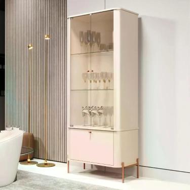 Imagem de Cristaleira 2 Portas Baton Rouge Off White Bronze