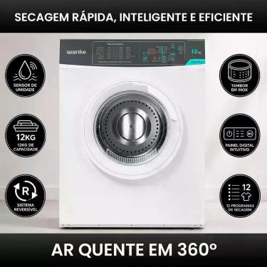 Imagem de Secadora Wanke Comfort 12kg Piso com 12 Programas e Tambor em Inox, 22