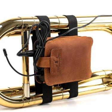 Imagem de Bolsa para Transmissor de Microfone Sem Fio para Trombone MG Leather W