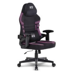 Cadeira Gamer DT3 GX, reclinável, apoio de cabeça ajustável, apoios de braços com ajuste de profundidade, revestimento em tecido Max2Weave, suporta até 110 e altura máx. de 1,75m (Grape)