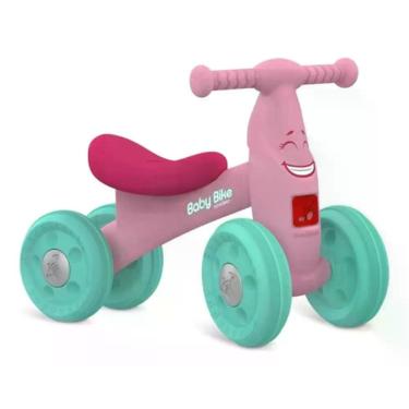 Imagem de Baby Bike Equilíbrio Rosa Primeiros Passos Bandeirante