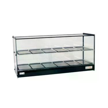 Imagem de Estufa Vitrine Quadrada Dupla Led Salgado 12 Bandejas EVR Titã, 220V