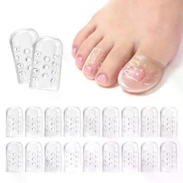 Imagem de Protetores de Dedos Medsuo 20 Unidades Silicone 1 cm Transparente