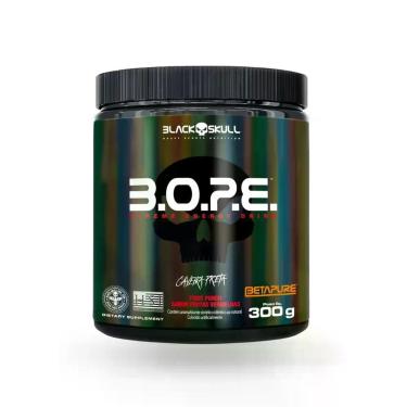 Imagem de Pré Treino B.O.P.E Bet apure  Black Skull  300g  Sabor Frutas Vermelha