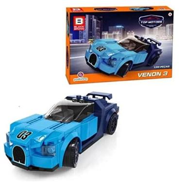 Imagem de BLOCOS DE MONTAR BRINQUEDO VENON E POTENZA POLIBRINQ BK008 (Azul)