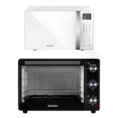 Imagem de Kit Eletros: Forno Micro-ondas Panasonic 34L + Forno Elétrico Suggar 5