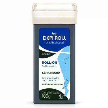 Imagem de Cera Depilatória Roll-On DepiRoll Negra Refil 100g
