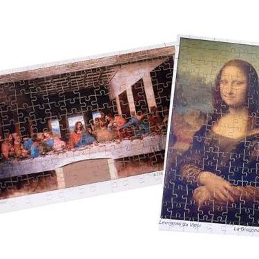 Imagem de COMBO 02 Quebra-Cabeças Leonardo da Vinci: Monalisa e Última Ceia, 150 Peças cada