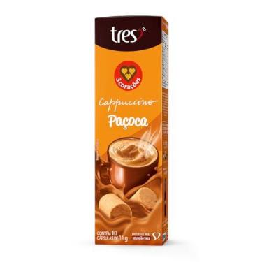 Imagem de 3 Corações Capsula de Cappuccino Paçoca TRES - 10 unid